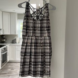 Plaid Summer Dress with Pockets. Size 4 Small